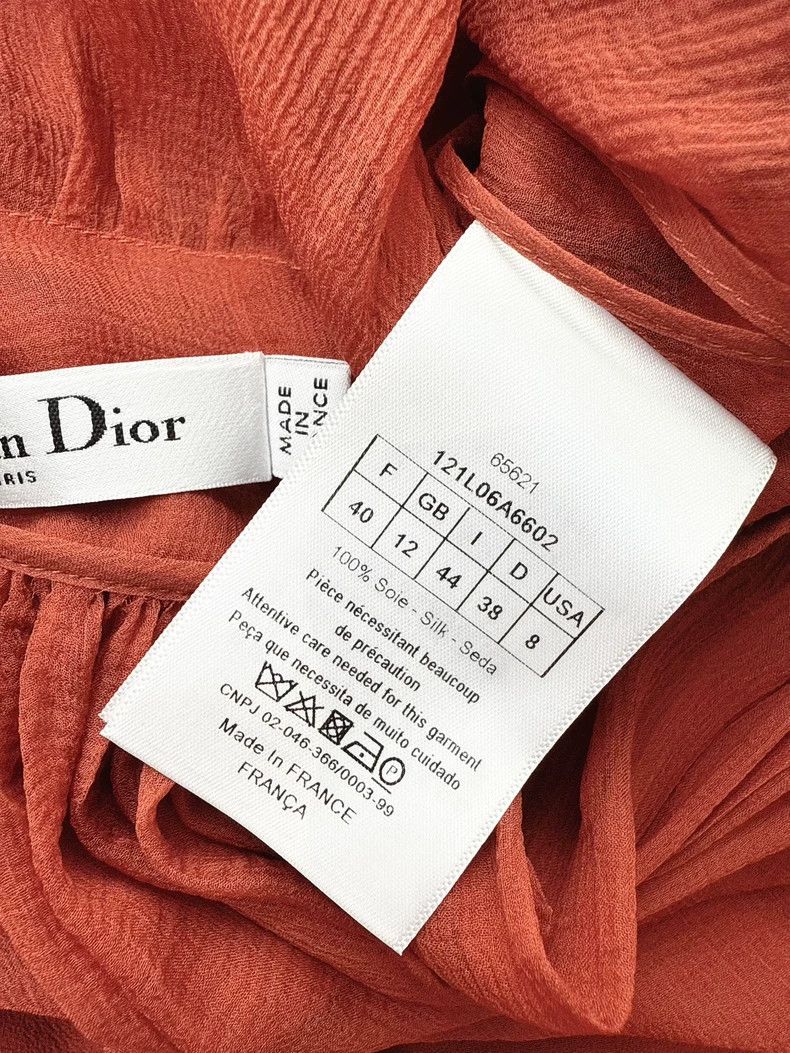 Dior Dior Red Tulle Evening Dress Size M / US 6-8 / IT 42-44 - 7 Thumbnail