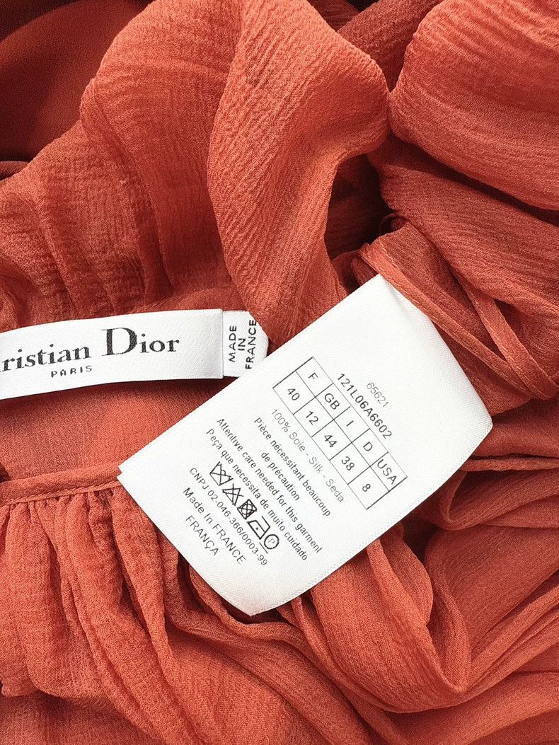 Dior Dior Red Tulle Evening Dress Size M / US 6-8 / IT 42-44 - 6 Thumbnail