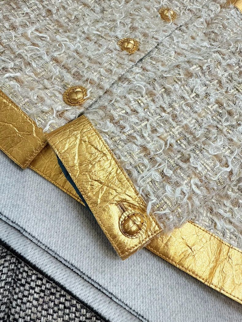 Chanel Chanel 19A Egyptian Gold Pineapple Jacket Size L / US 10 / IT 46 - 5 Thumbnail