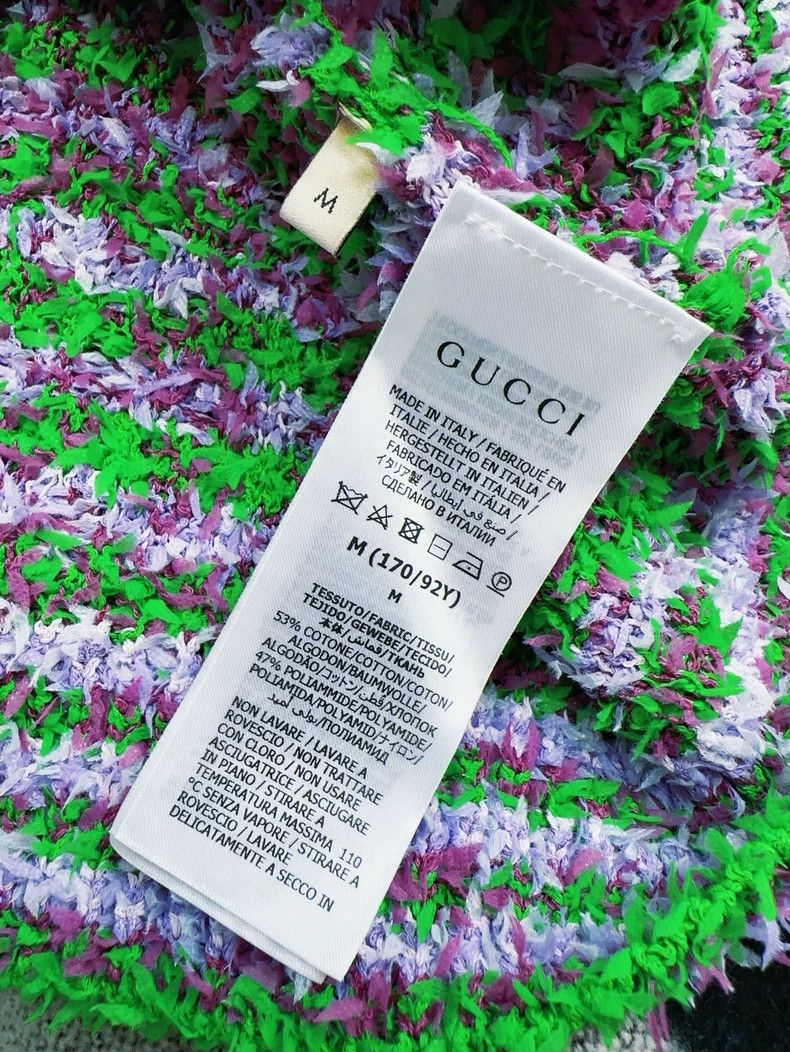 Gucci Gucci Green Stripe Logo Knit Sweater Size M / US 6-8 / IT 42-44 - 6 Thumbnail