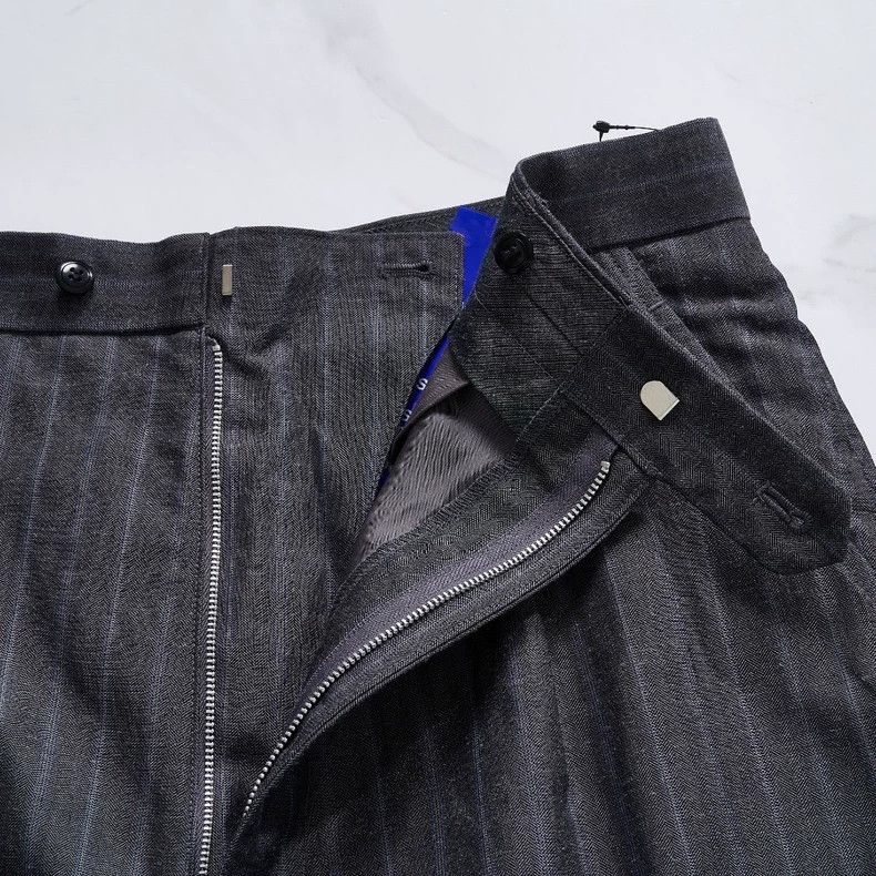 Junya Watanabe Junya Watanabe Striped Haren Shorts Size 33" - 6 Thumbnail