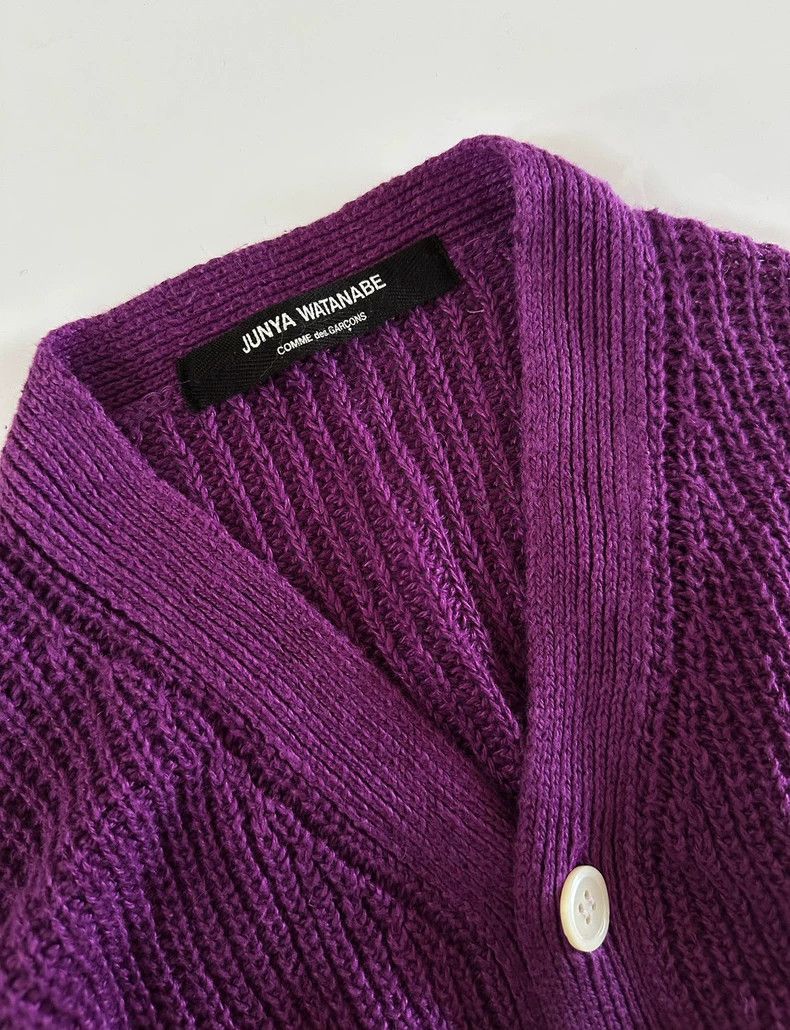 Junya Watanabe Junya Watanabe 1996 Purple Knit Cardigan Size M / US 6-8 / IT 42-44 - 7 Thumbnail