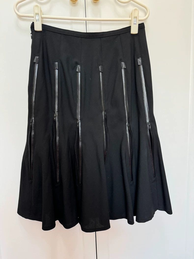 Junya Watanabe Junya Watanabe Wool Zip Mermaid Skirt Size 27" / US 4 / IT 40 - 5 Thumbnail