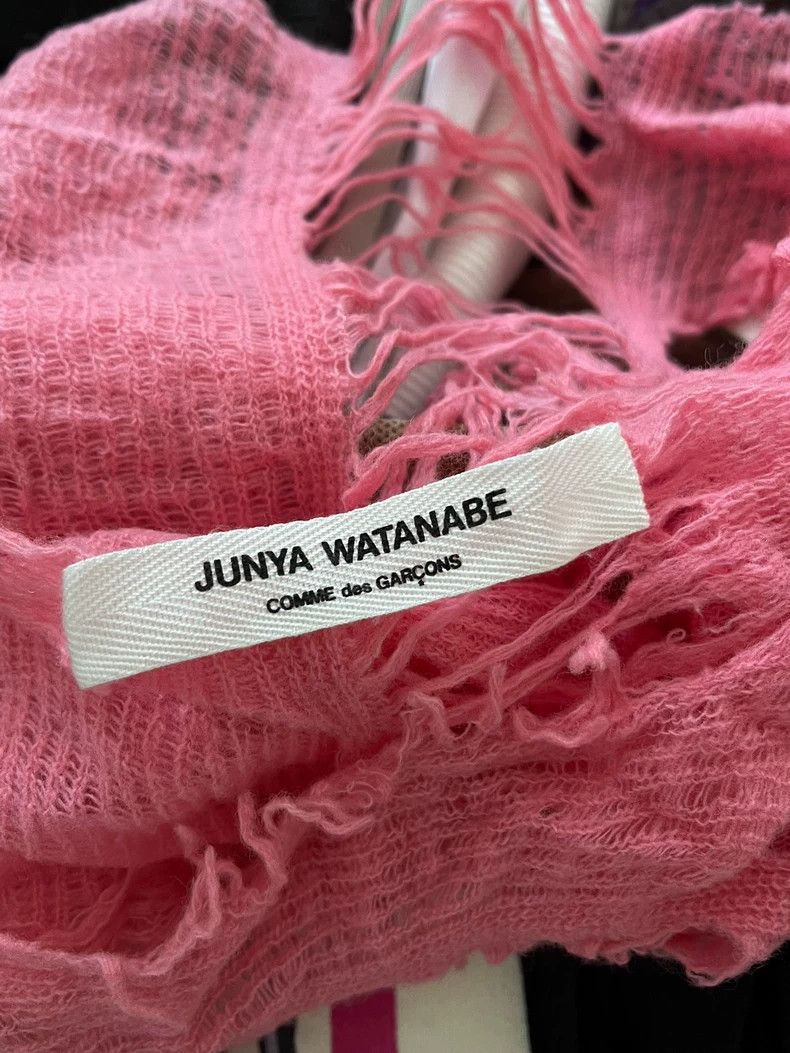 Junya Watanabe JUNYA WATANABE Pink Irregular Knit Vest Size ONE SIZE - 3 Thumbnail