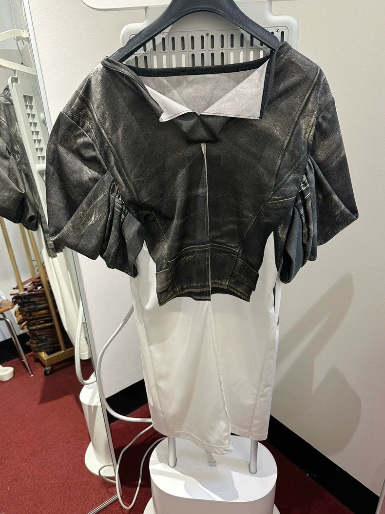 Junya Watanabe Junya Watanabe Black Faux Two-Piece Leather Jacket Size M / US 6-8 / IT 42-44 - 4 Thumbnail