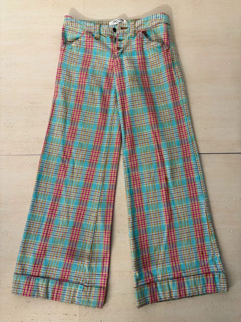 Junya Watanabe Junya Watanabe Plaid Wool Flared Pants Size 30" / US 8 / IT 44 - 6 Thumbnail
