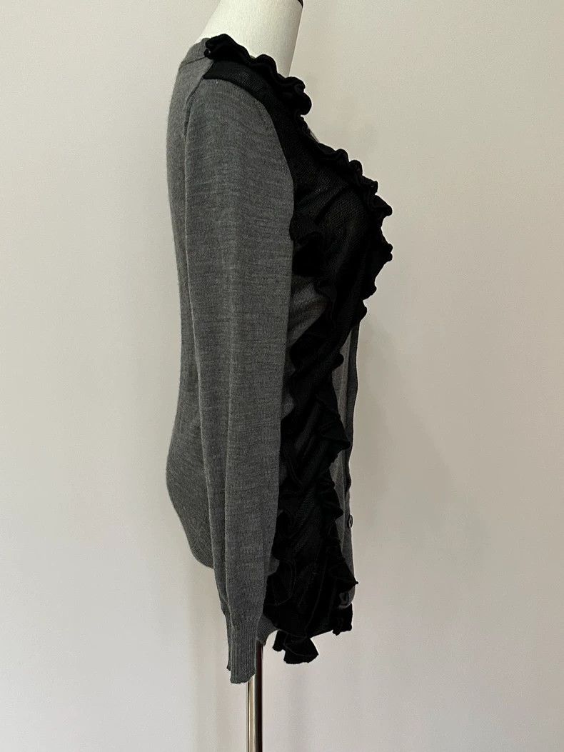 Junya Watanabe Junya Watanabe Ruffled Gray Sweater Size S / US 4 / IT 40 - 7 Thumbnail