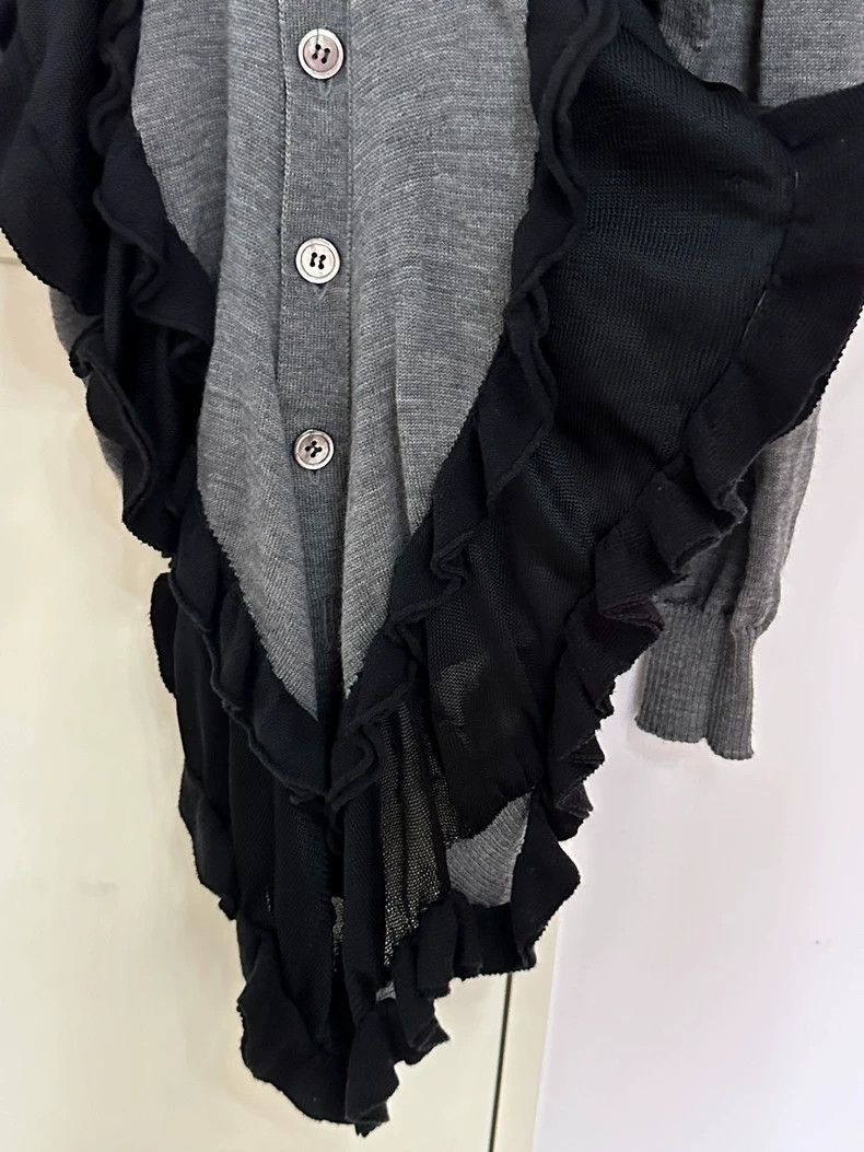 Junya Watanabe Junya Watanabe Ruffled Gray Sweater Size S / US 4 / IT 40 - 4 Thumbnail