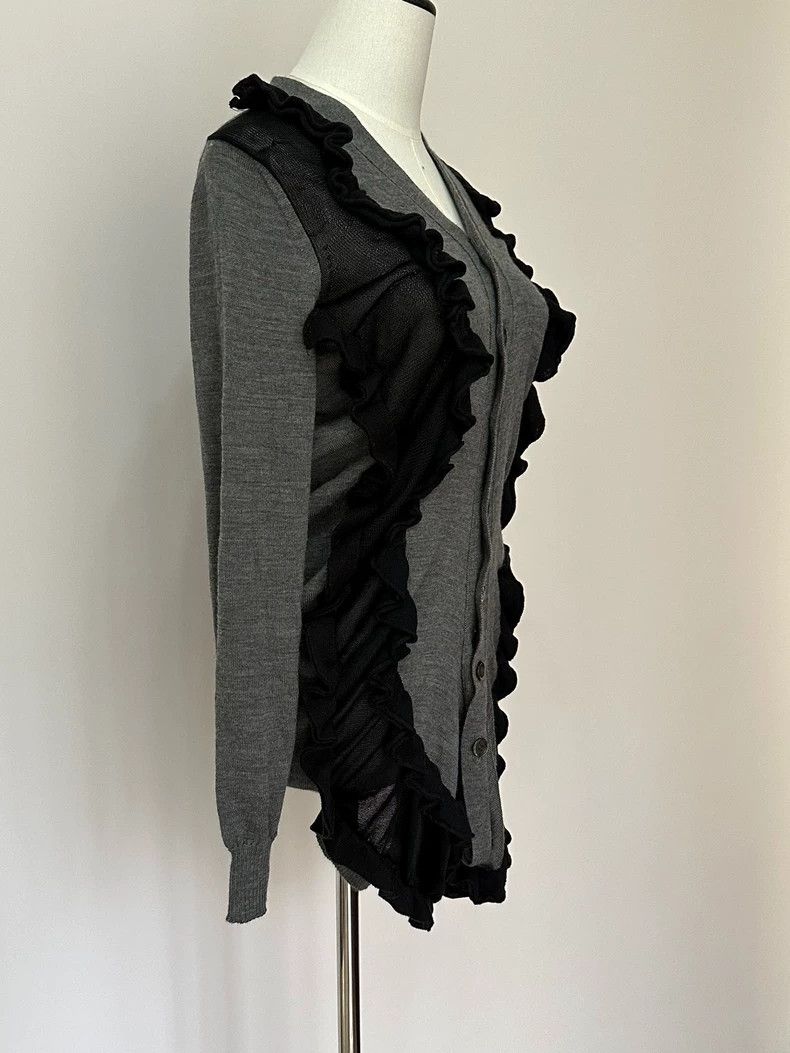 Junya Watanabe Junya Watanabe Ruffled Gray Sweater Size S / US 4 / IT 40 - 6 Thumbnail