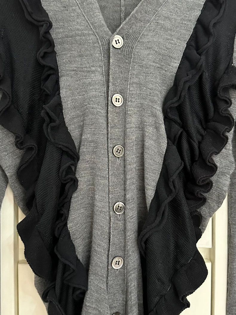 Junya Watanabe Junya Watanabe Ruffled Gray Sweater Size S / US 4 / IT 40 - 3 Thumbnail