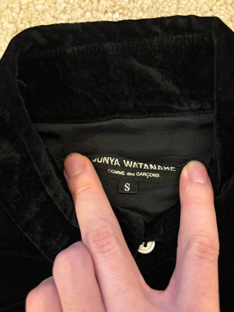 Junya Watanabe Junya Watanabe Black Velvet Ruffle Shirt Size S / US 4 / IT 40 - 3 Thumbnail