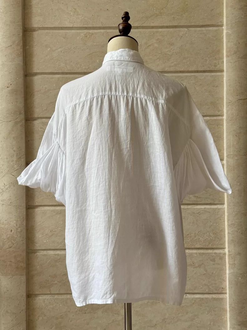 Junya Watanabe Junya Watanabe 2016 Linen Short Sleeve Shirt Size XS / US 0-2 / IT 36-38 - 3 Thumbnail