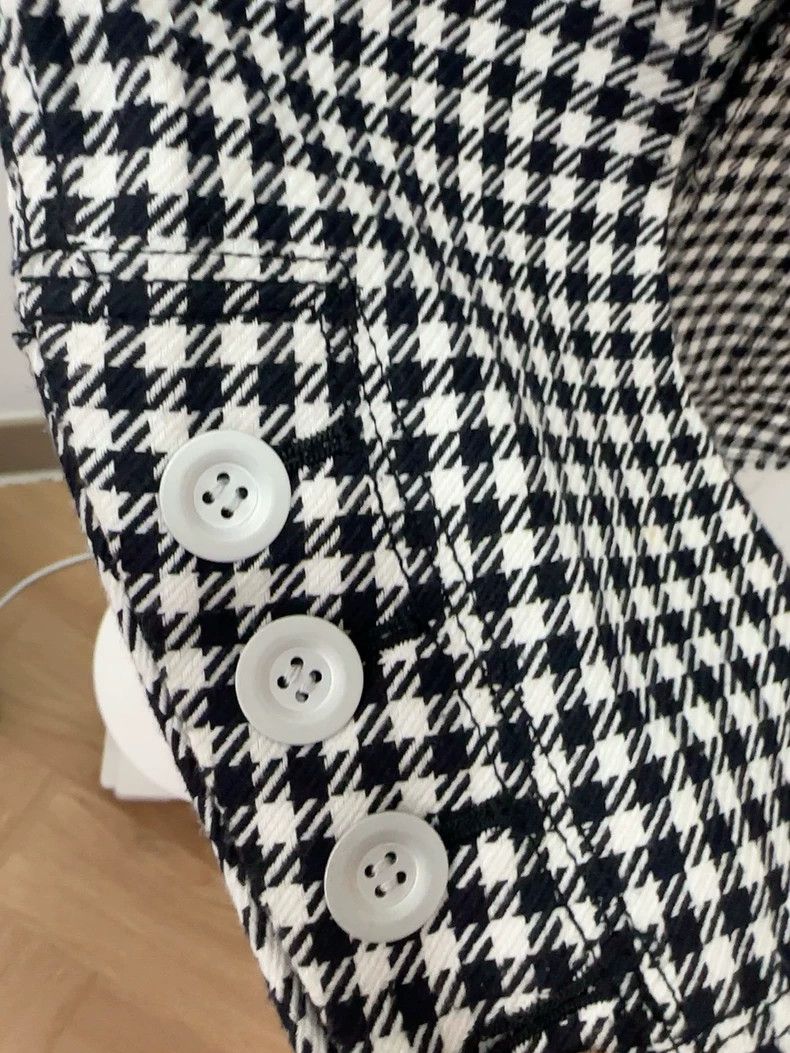 Junya Watanabe Junya Watanabe Houndstooth Distressed Blazer Size S / US 4 / IT 40 - 4 Thumbnail