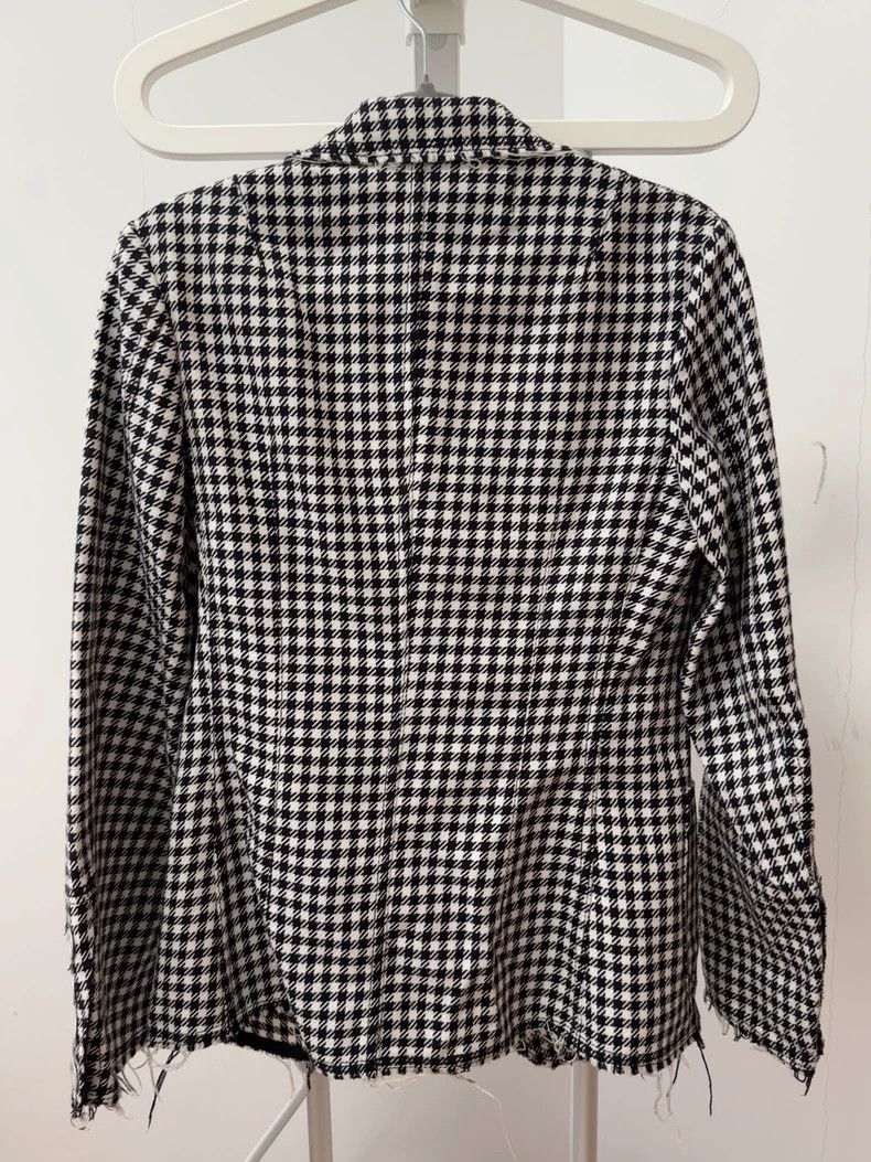Junya Watanabe Junya Watanabe Houndstooth Distressed Blazer Size S / US 4 / IT 40 - 7 Thumbnail