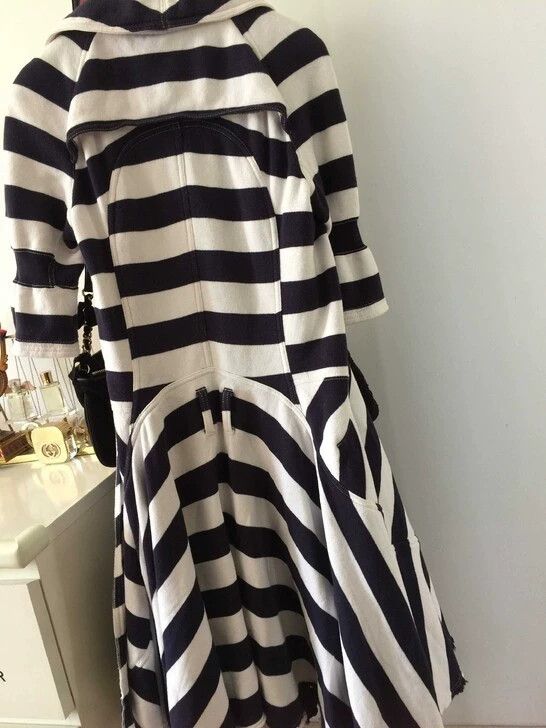 Junya Watanabe Junya Watanabe Striped Coat Dress Size M / US 6-8 / IT 42-44 - 2 Thumbnail