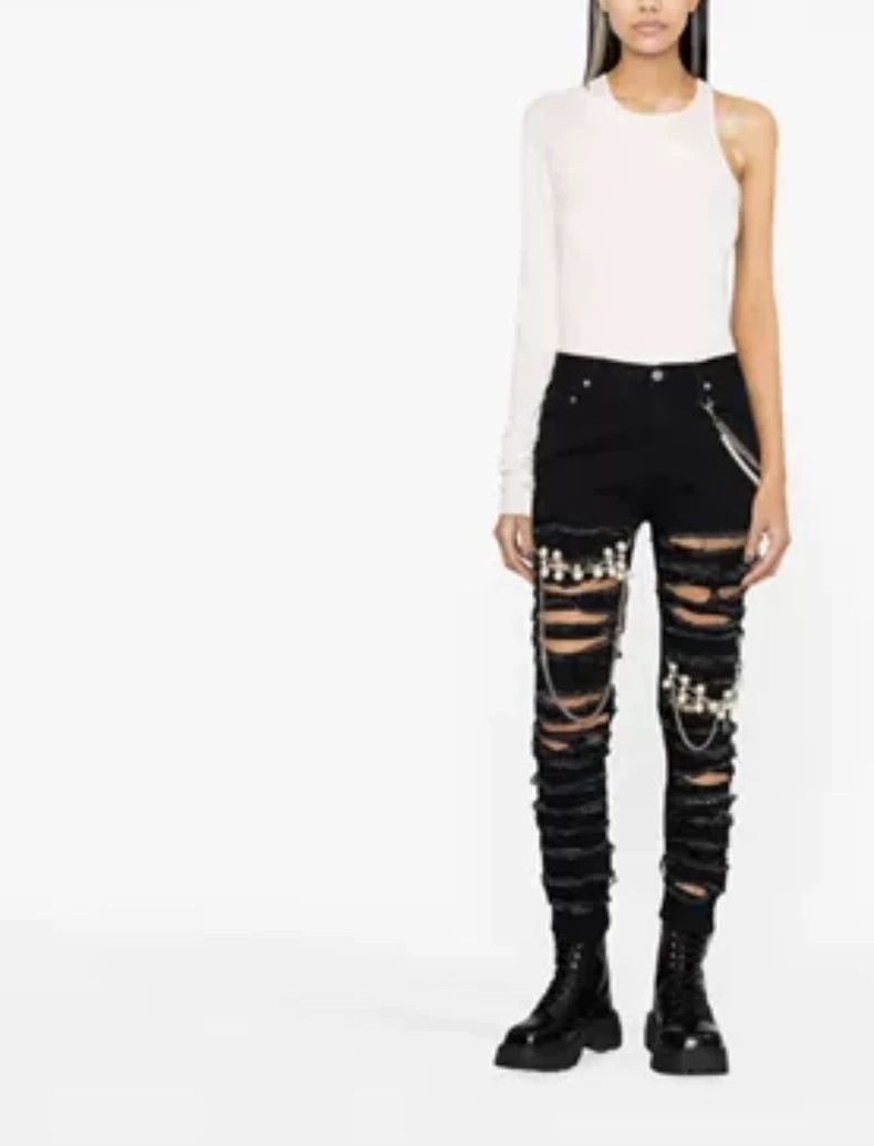 Junya Watanabe Junya Watanabe Distressed Ripped Jeans Size 32" / US 10 / IT 46 - 6 Thumbnail