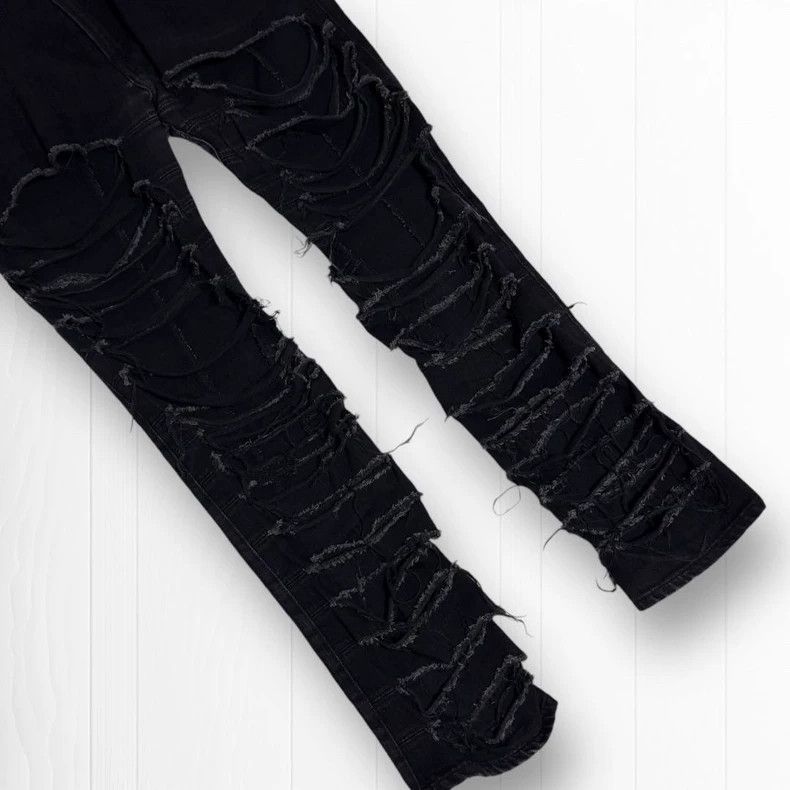Junya Watanabe Junya Watanabe Distressed Ripped Jeans Size 32" / US 10 / IT 46 - 4 Thumbnail