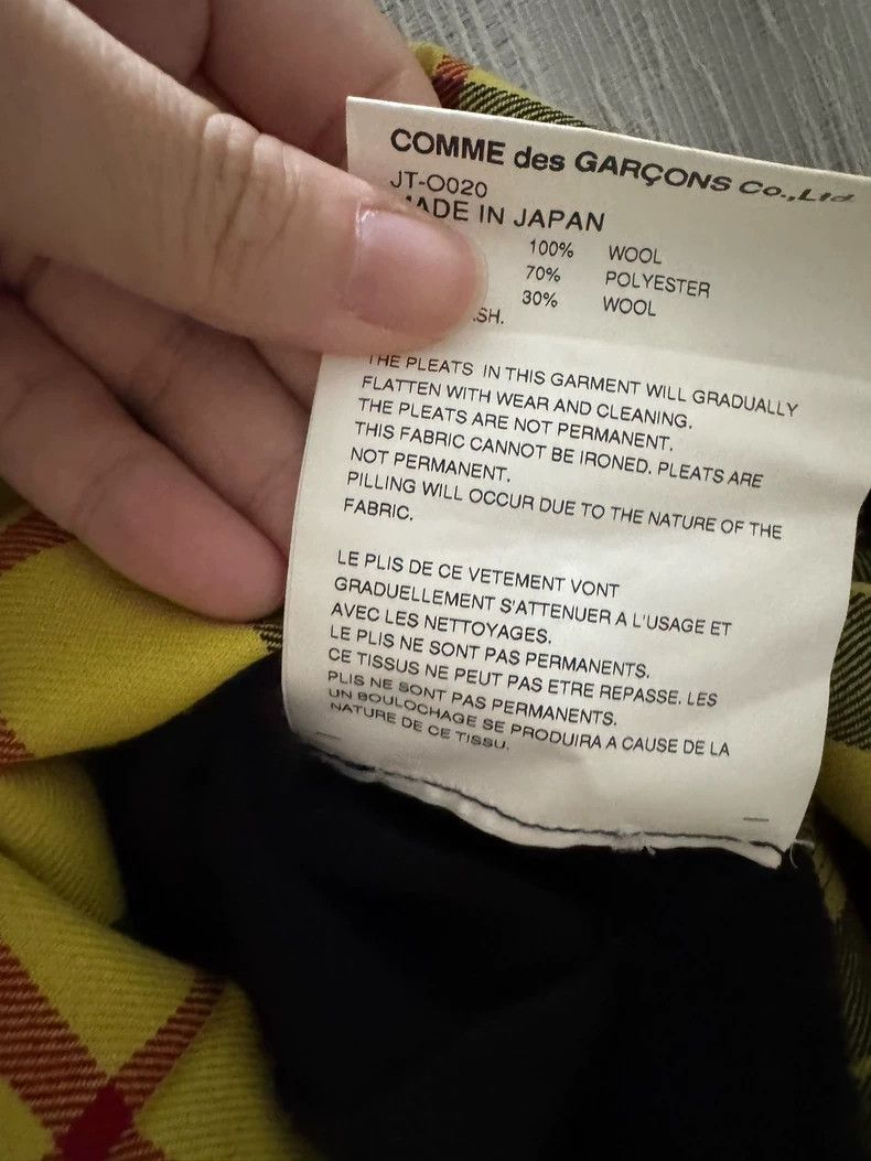 Junya Watanabe Junya Watanabe Yellow Plaid Dress Size XS / US 0-2 / IT 36-38 - 7 Thumbnail