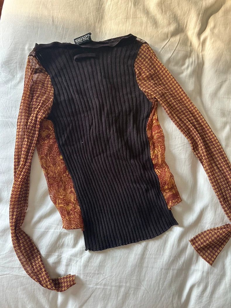 Jean Paul Gaultier Jean Paul Gaultier Mesh Paneled Top Size S / US 4 / IT 40 - 4 Thumbnail