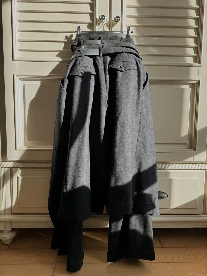 Junya Watanabe Junya Watanabe 24FW Structured Wool Trousers Size 34" / US 12 / IT 48 - 2 Thumbnail