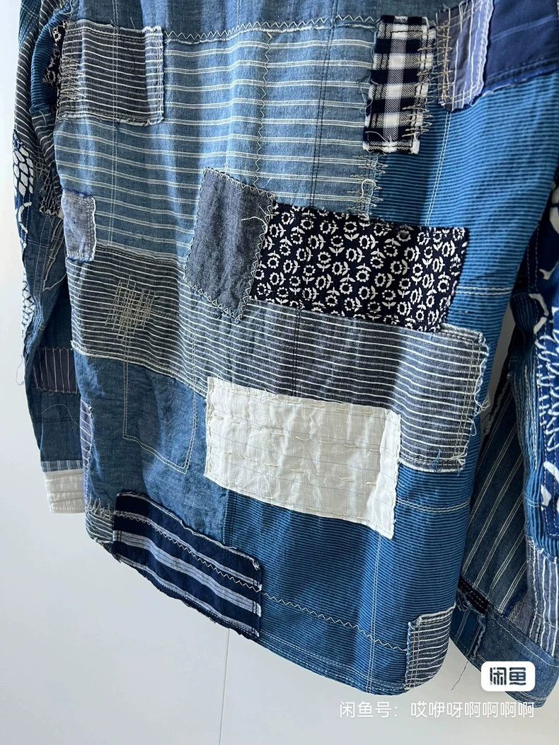 Junya Watanabe Junya Watanabe CDG Denim Patchwork Shirt Size S / US 4 / IT 40 - 8 Thumbnail