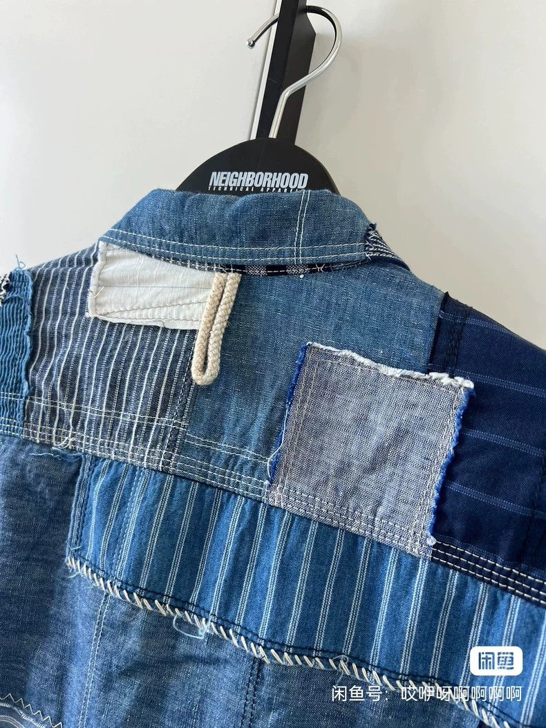 Junya Watanabe Junya Watanabe CDG Denim Patchwork Shirt Size S / US 4 / IT 40 - 7 Thumbnail