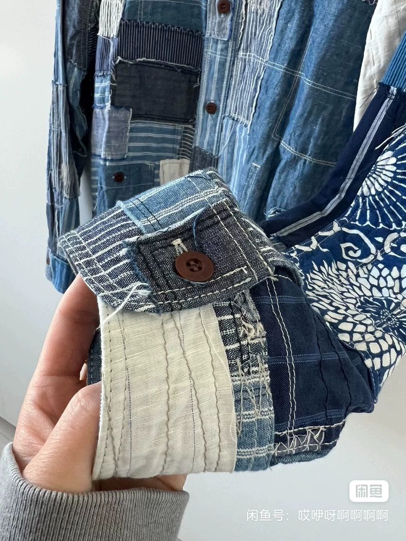 Junya Watanabe Junya Watanabe CDG Denim Patchwork Shirt Size S / US 4 / IT 40 - 4 Thumbnail