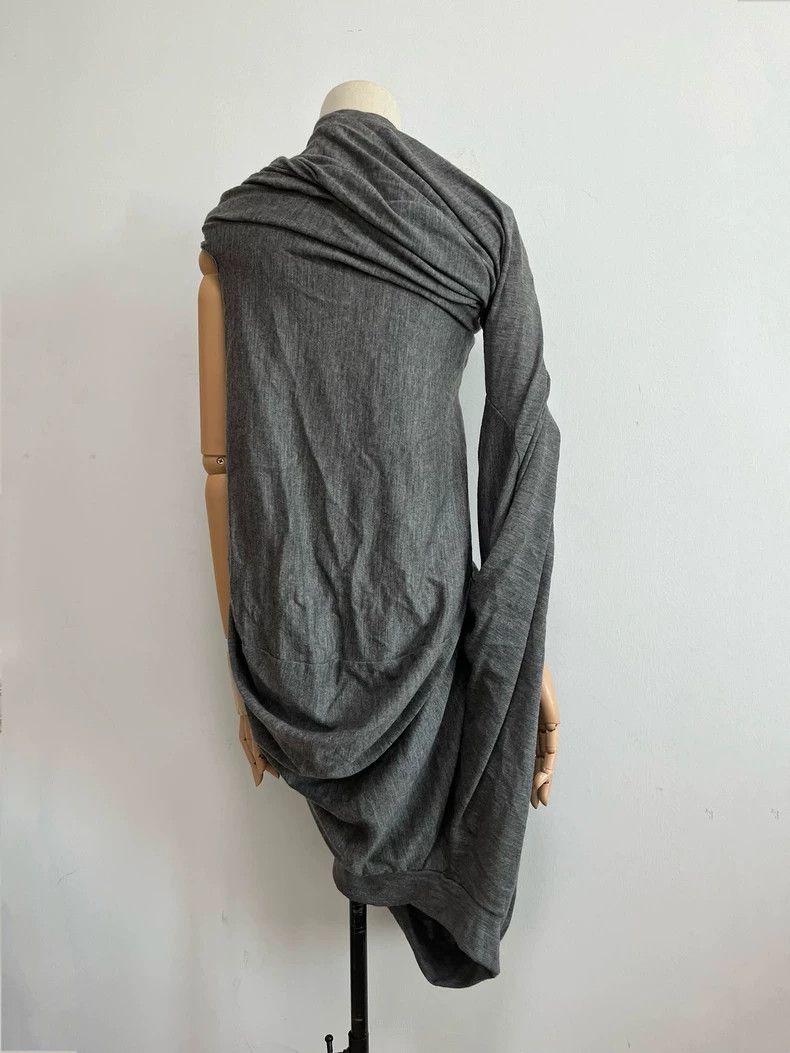 Junya Watanabe Junya Watanabe Asymmetric Gray Dress Size M / US 6-8 / IT 42-44 - 2 Thumbnail