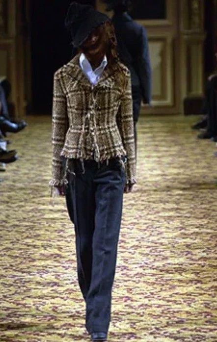 Junya Watanabe Junya Watanabe 03 Runway Tweed Jacket Size S / US 4 / IT 40 - 2 Thumbnail