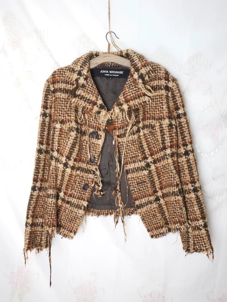 Junya Watanabe Junya Watanabe 03 Runway Tweed Jacket Size S / US 4 / IT 40 - 3 Thumbnail