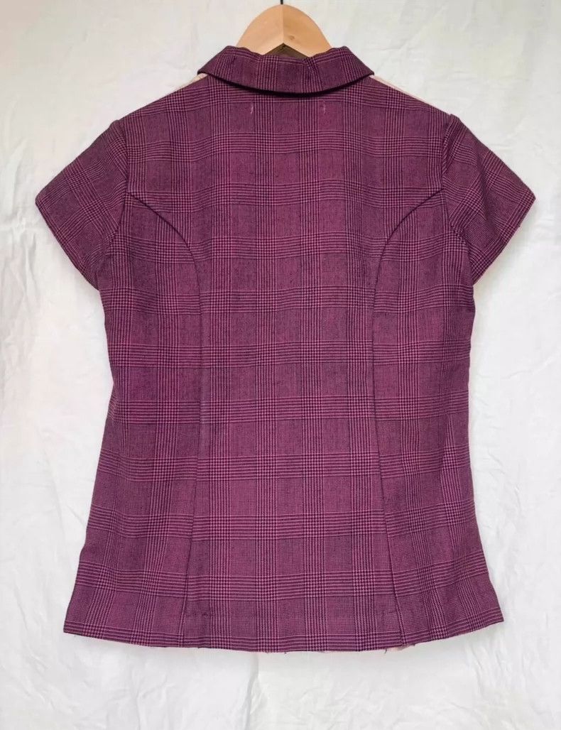 Junya Watanabe Junya Watanabe Gold Burgundy Short Sleeve Shirt Size S / US 4 / IT 40 - 3 Thumbnail