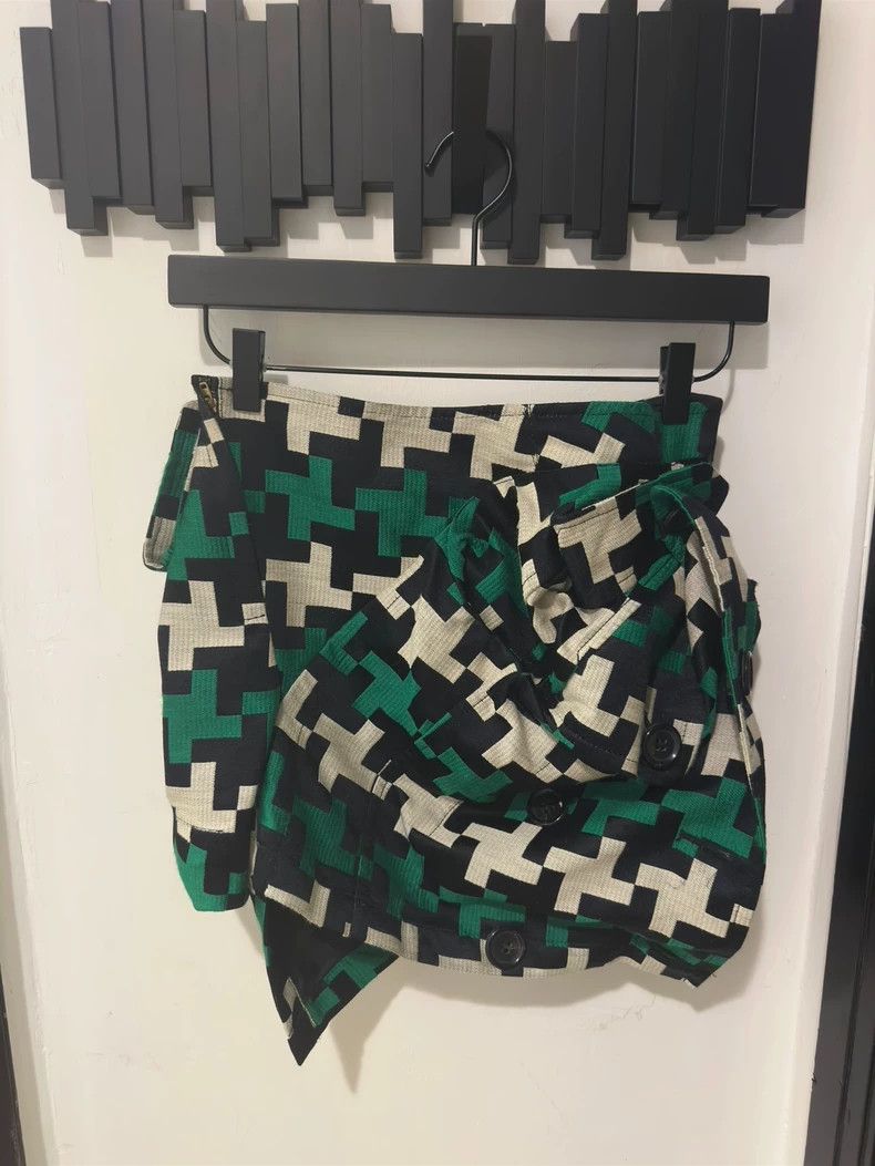Junya Watanabe Junya Watanabe Wool Mini Skirt Size 28" / US 6 / IT 42 - 2 Thumbnail