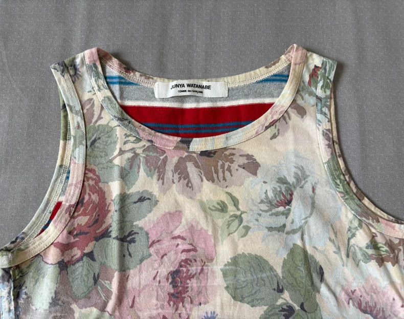 Junya Watanabe Junya Watanabe Floral Patchwork Tank Top Size M / US 6-8 / IT 42-44 - 3 Thumbnail