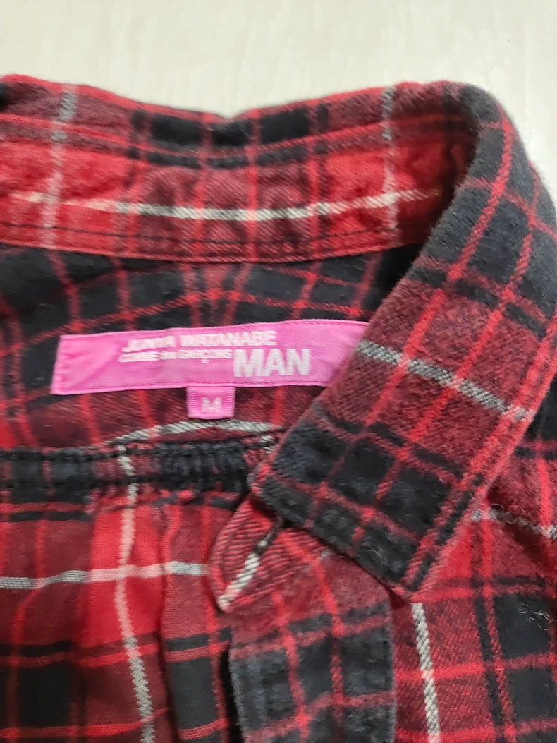 Junya Watanabe Junya Watanabe Red Plaid Shirt M Size M / US 6-8 / IT 42-44 - 2 Thumbnail