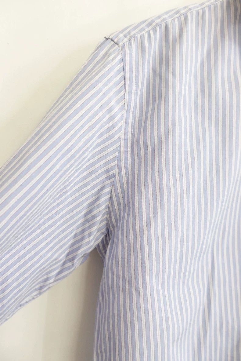 Junya Watanabe Junya Watanabe CDG 2007 Blue Stripe Shirt Size S / US 4 / IT 40 - 6 Thumbnail