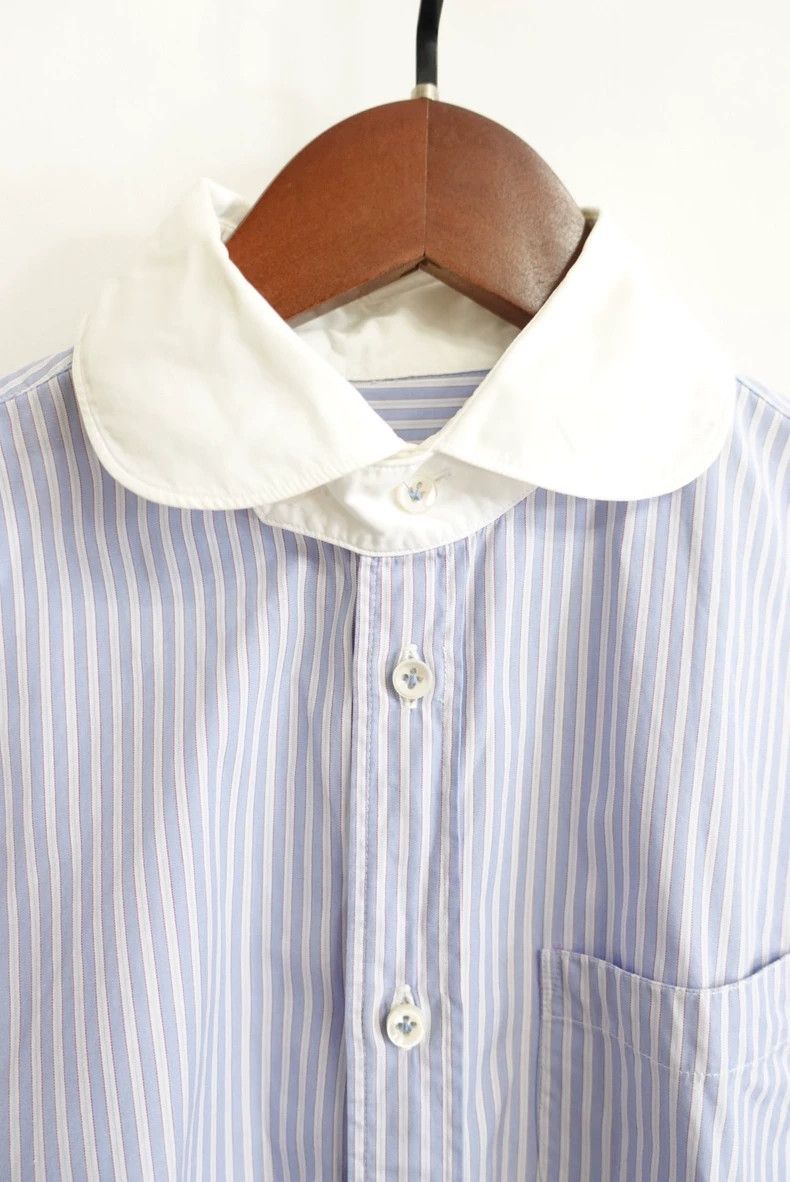 Junya Watanabe Junya Watanabe CDG 2007 Blue Stripe Shirt Size S / US 4 / IT 40 - 5 Thumbnail