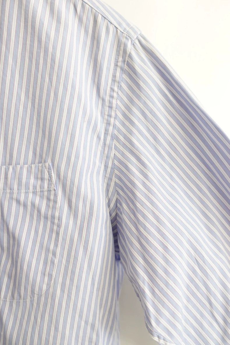 Junya Watanabe Junya Watanabe CDG 2007 Blue Stripe Shirt Size S / US 4 / IT 40 - 7 Thumbnail