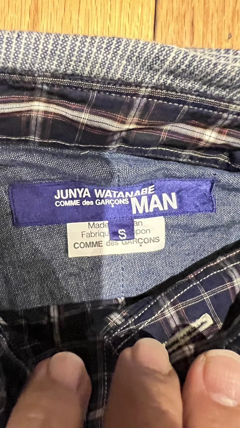 Junya Watanabe CDG Junya Watanabe Check Patch Shirt Size S / US 4 / IT 40 - 3 Thumbnail
