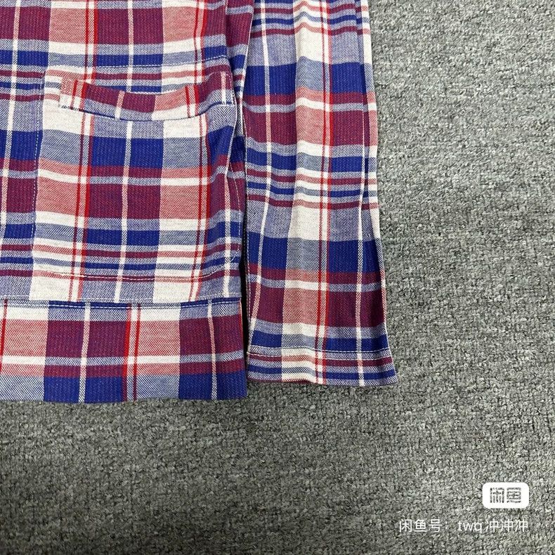 Junya Watanabe Junya Watanabe X CDG Plaid V-Neck Shirt Size S / US 4 / IT 40 - 3 Thumbnail