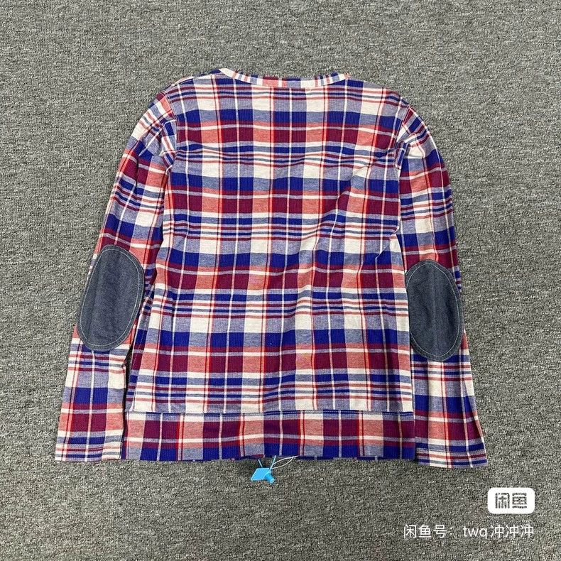 Junya Watanabe Junya Watanabe X CDG Plaid V-Neck Shirt Size S / US 4 / IT 40 - 2 Thumbnail