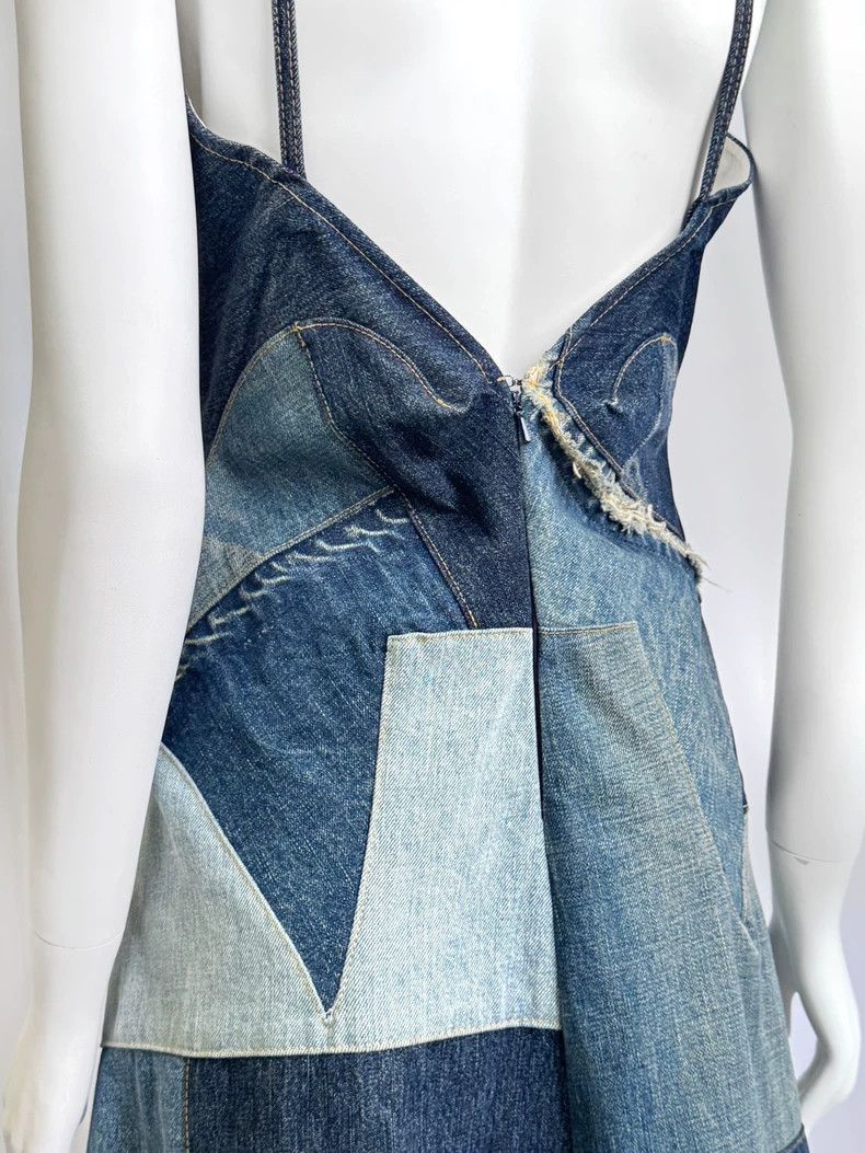 Junya Watanabe Junya Watanabe Denim Patchwork Dress Size S / US 4 / IT 40 - 5 Thumbnail