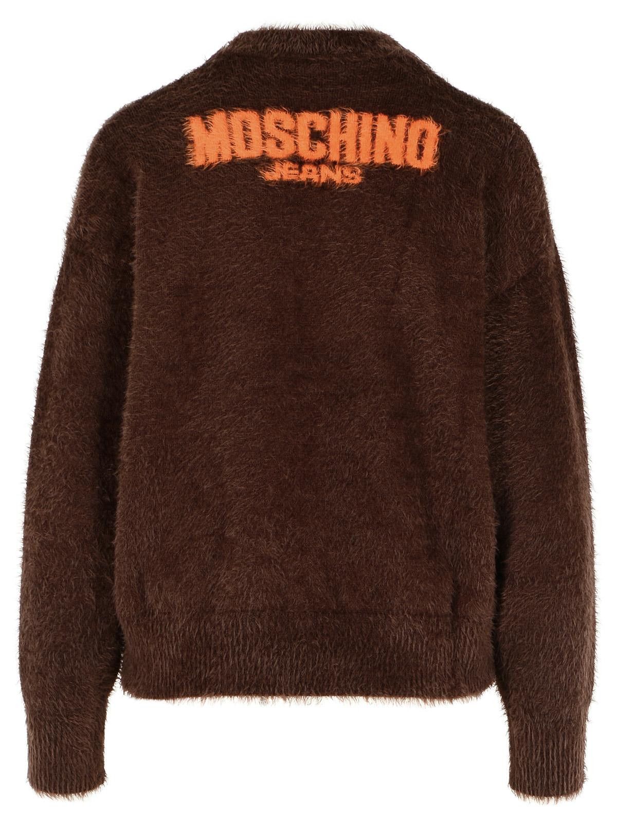Moschino MOSCHINO JEANS Brown Polyamide Sweater Size S / US 4 / IT 40 - 3 Thumbnail