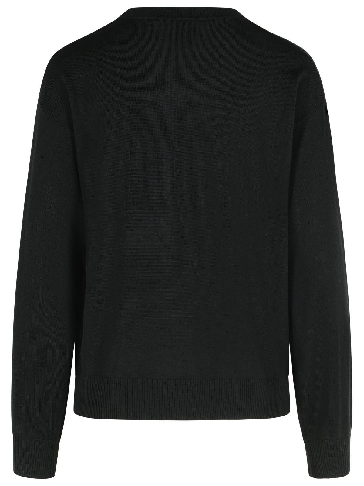 Moschino MOSCHINO JEANS Black Virgin Wool Sweater Size M / US 6-8 / IT 42-44 - 3 Thumbnail