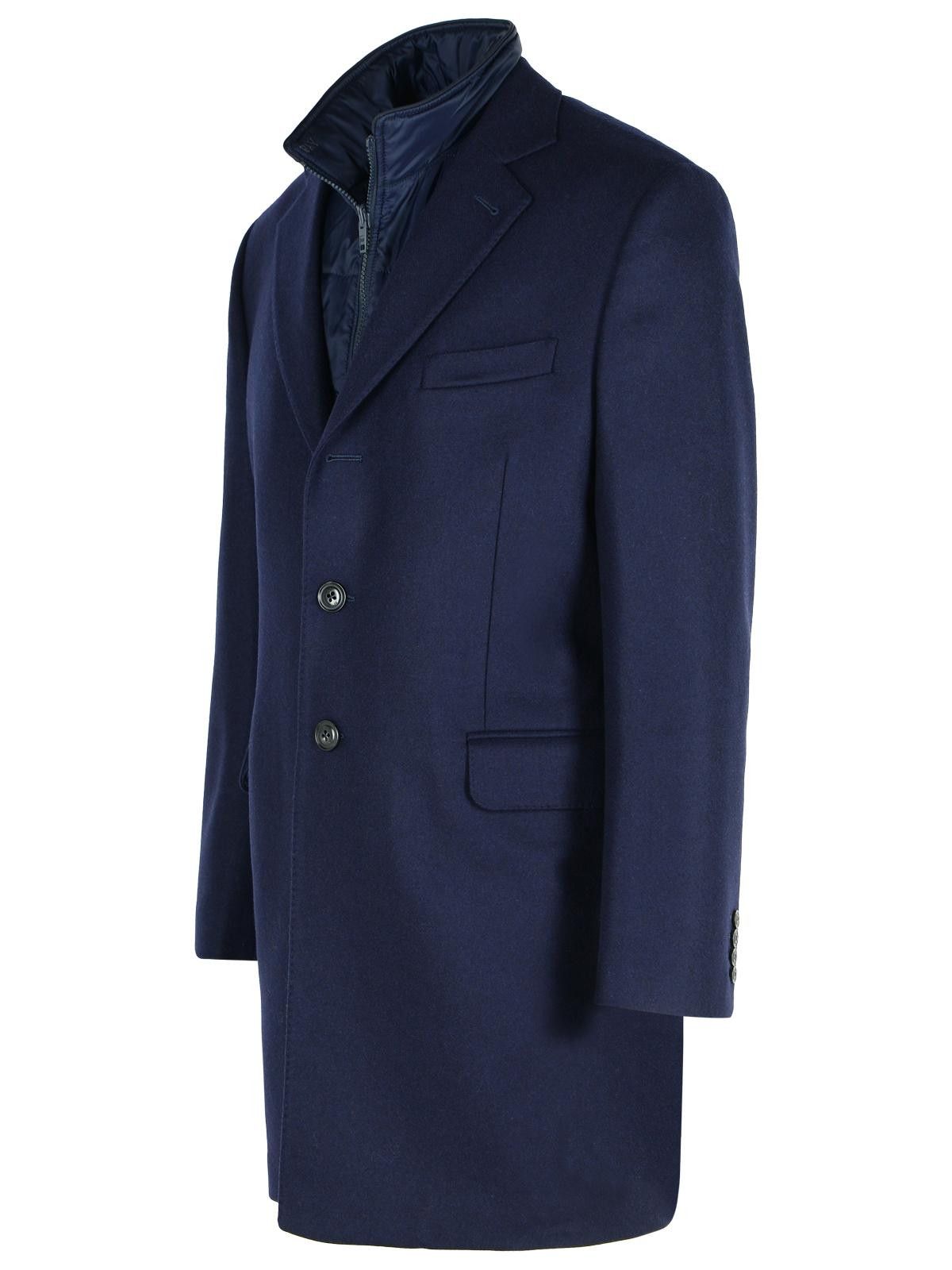 Fay FAY Blue Wool Blend Coat Size US XL / EU 56 / 4 - 2 Thumbnail