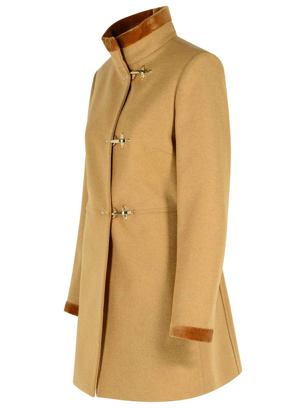 Fay FAY Beige Wool Blend Coat Size XS / US 0-2 / IT 36-38 - 2 Thumbnail