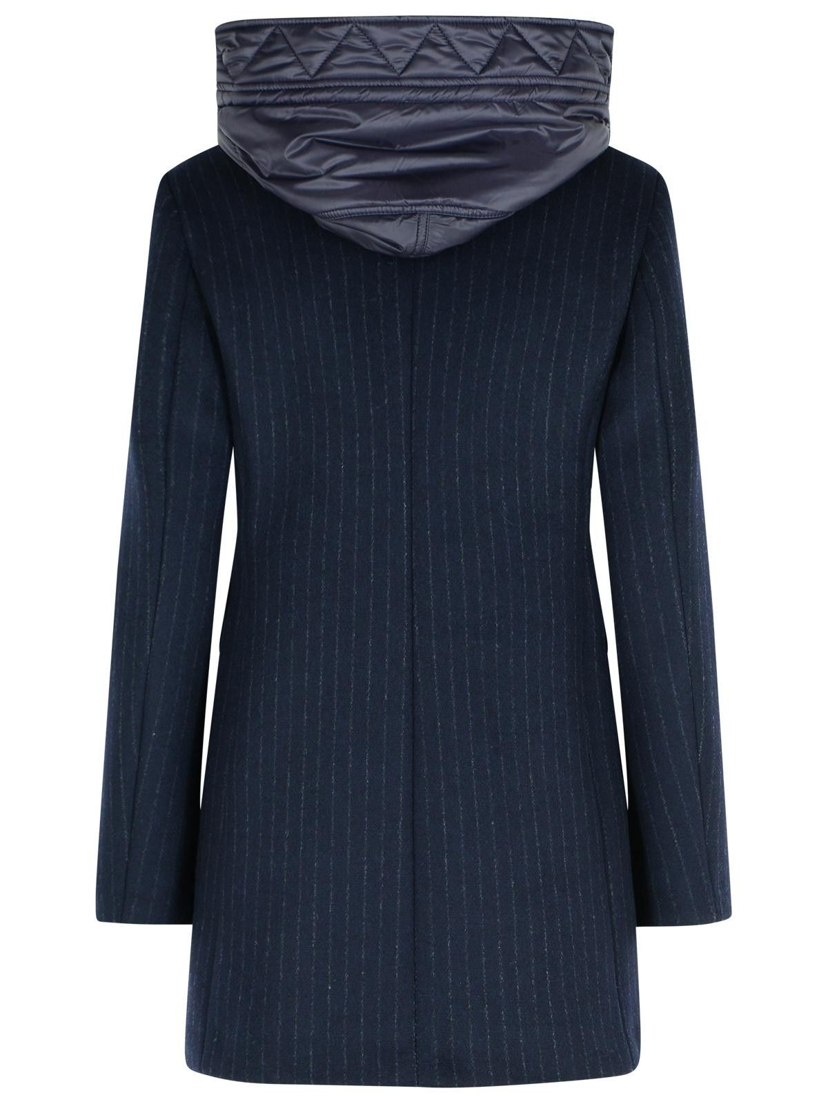 Fay FAY Navy Wool Blend Coat Size S / US 4 / IT 40 - 3 Thumbnail
