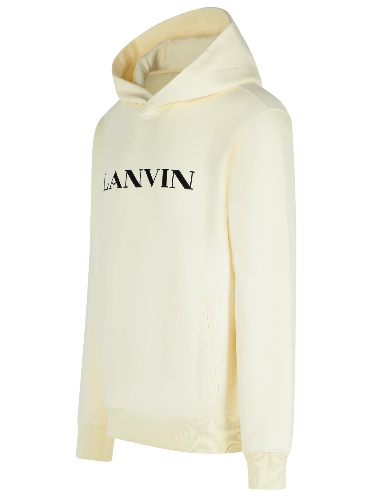 Lanvin LANVIN Ivory Cotton Sweatshirt Size US M / EU 48-50 / 2 - 2 Thumbnail