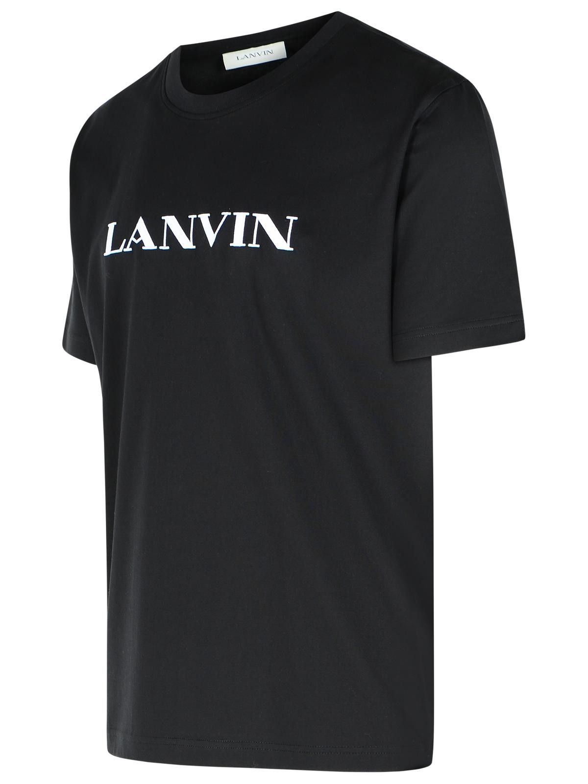 Lanvin LANVIN Black Cotton T-Shirt Size US XL / EU 56 / 4 - 2 Thumbnail