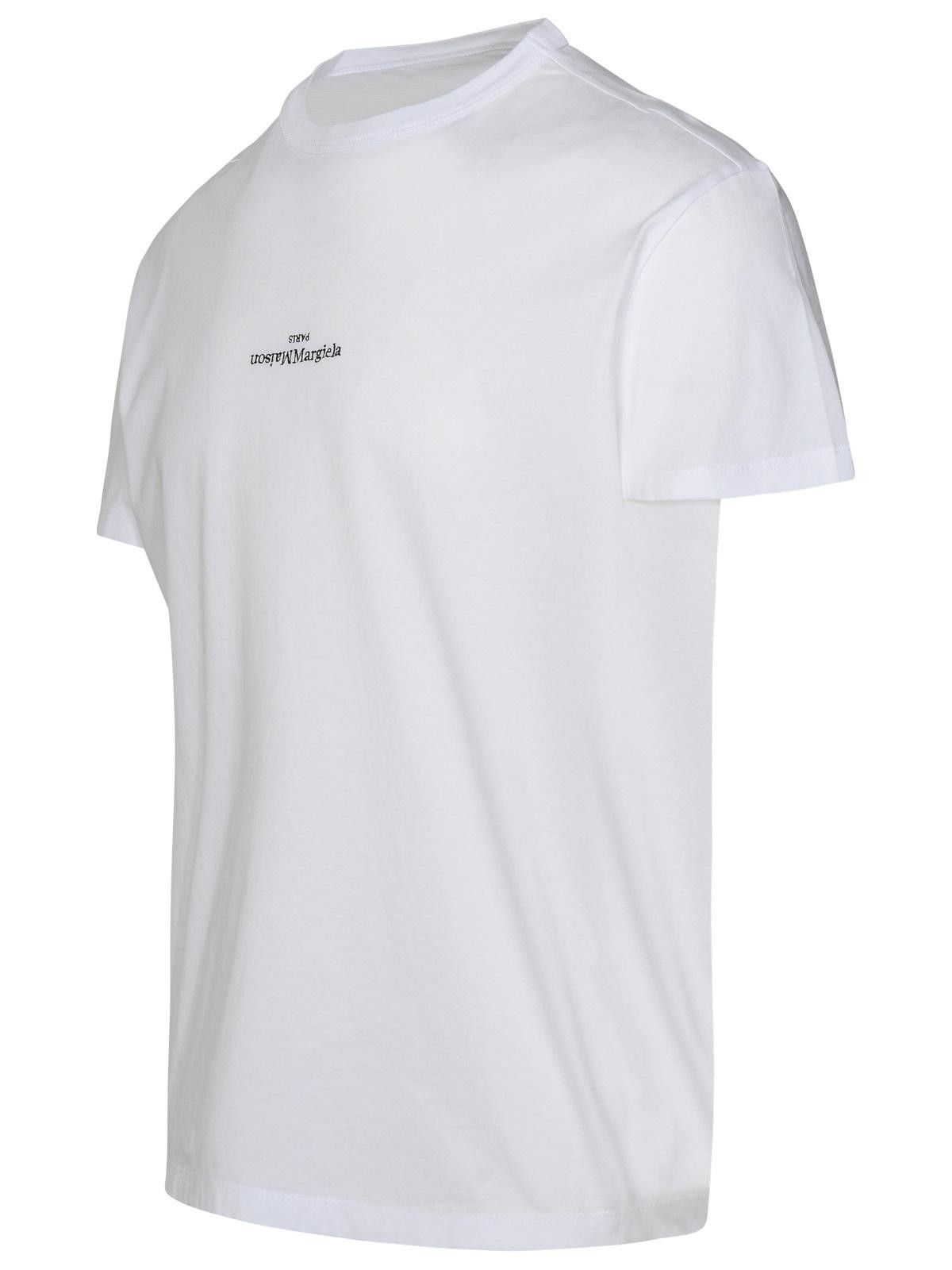 Maison Margiela MAISON MARGIELA White Cotton T-Shirt Size US L / EU 52-54 / 3 - 2 Thumbnail