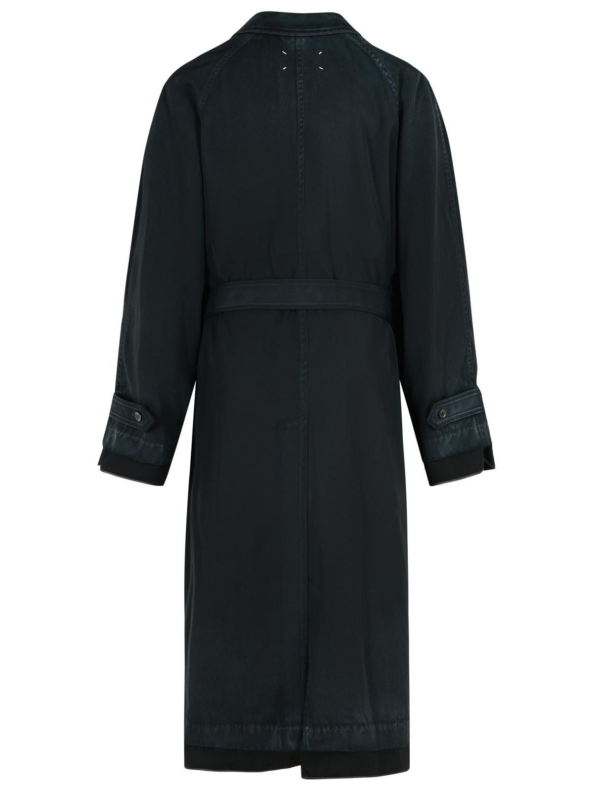 Maison Margiela MAISON MARGIELA Black Virgin Wool Trench Coat Size US M / EU 48-50 / 2 - 3 Thumbnail